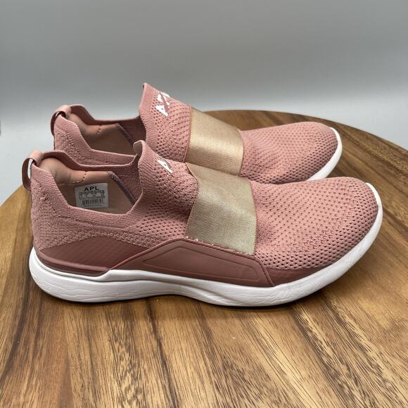 APL TechLoom Bliss Shoes Womens Size 8.5 Pink Slip On Athletic Running Sneakers - Picture 1 of 8